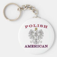 Polish American White Eagle Key Chains