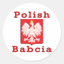 Polish Babcia Eagle Sticker