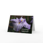 Polish Birthday Sto Lat Iris Flower Card
