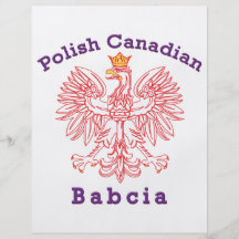 Polish Canadian Eagle Babcia Full Colour Flyer