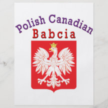 Polish Canadian Eagle Shield Babcia Custom Flyer