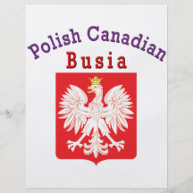 Polish Canadian Eagle Shield Busia Flyer Design