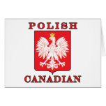 Polish Canadian Eagle Shield Card
