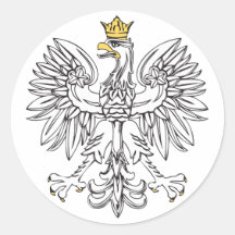 Polish Eagle With Gold Crown Sticker