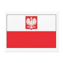 Polish Falcon Flag Postcard