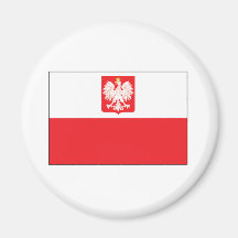 Polish Falcon Flag Refrigerator Magnets