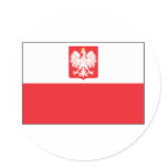 Polish Falcon Flag Sticker