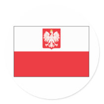 Polish Falcon Flag Sticker