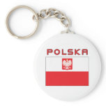 Polish Falcon Flag With Polska Key Chains