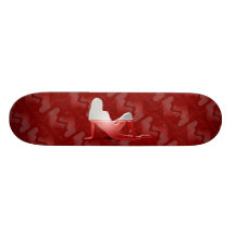 Polish Girl Silhouette Flag Skate Board Decks