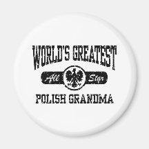 Polish Grandma Fridge Magnet