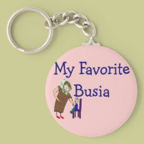 Polish Grandmother "My Favourite Busia" Gifts keychains