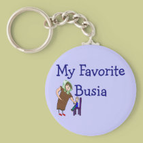 Polish Grandmother "My Favourite Busia" Gifts keychains