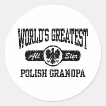 Polish Grandpa Round Sticker