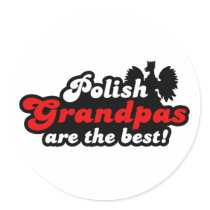 Polish Grandpa Round Stickers