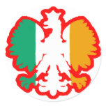 POLISH/IRISH FLAG stickers