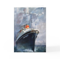 Polish Liner Batory Greeting Card