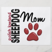 Polish Lowland Sheepdog Mom 2 Flyers