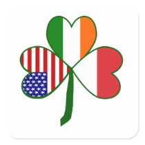 Polish Shamrock Stickers