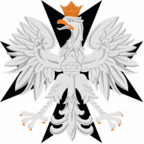 Polish White Eagle Black Maltese Cross Photo Cutout