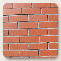Polished Brick Texture Pattern Beverage Coaster