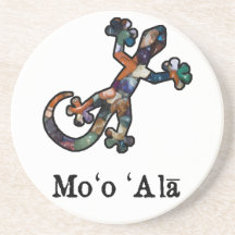 Polished Rocks Hawaiian Gecko Coaster