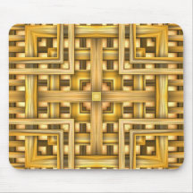 Polished Wood Basket Mousepad