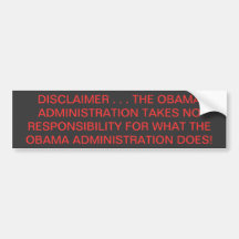 POLITACAL ANTI-OBAMA TRUTHFUL CURRENT BUMPER STICKERS