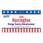 Political Campaign Business Card (Vote)