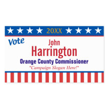 Political Campaign Business Card (Vote)