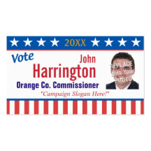 Political Campaign Business Card (Vote)