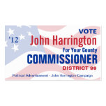 Political Campaign - County Commissioner Business Business Card