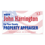 Political Campaign - Property Appraiser Business Business Cards