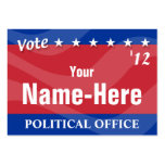 Political Campaign with QR Tag Business Cards