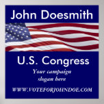 Political Election Campaign Poster Template posters