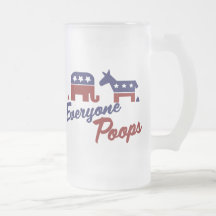 Political Humour Everyone Poops Coffee Mug