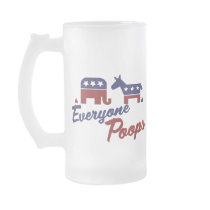 Political Humour Everyone Poops Coffee Mug