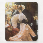 Political Lady by James Tissot, Vintage Victorian Mousepad