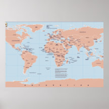Political Map of the World Print