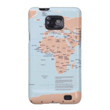 Political Map of the World Samsung Galaxy Covers