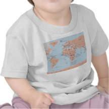 Political Map of the World T Shirt