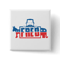 Political Party of Fred Pinback Button