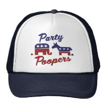 Political Party Poopers Mesh Hat