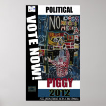 POLITICAL PIGGY PRINT