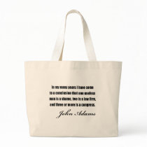 Political quotes by John Adams Tote Bags
