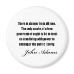 Political quotes by John Adams magnets