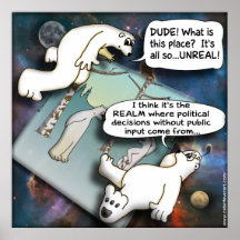 Political Space and the Bears Posters