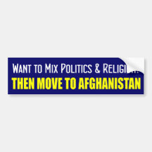 Politics and Religion Bumper Stickers