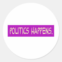 politics happens sticker