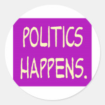 politics happens sticker